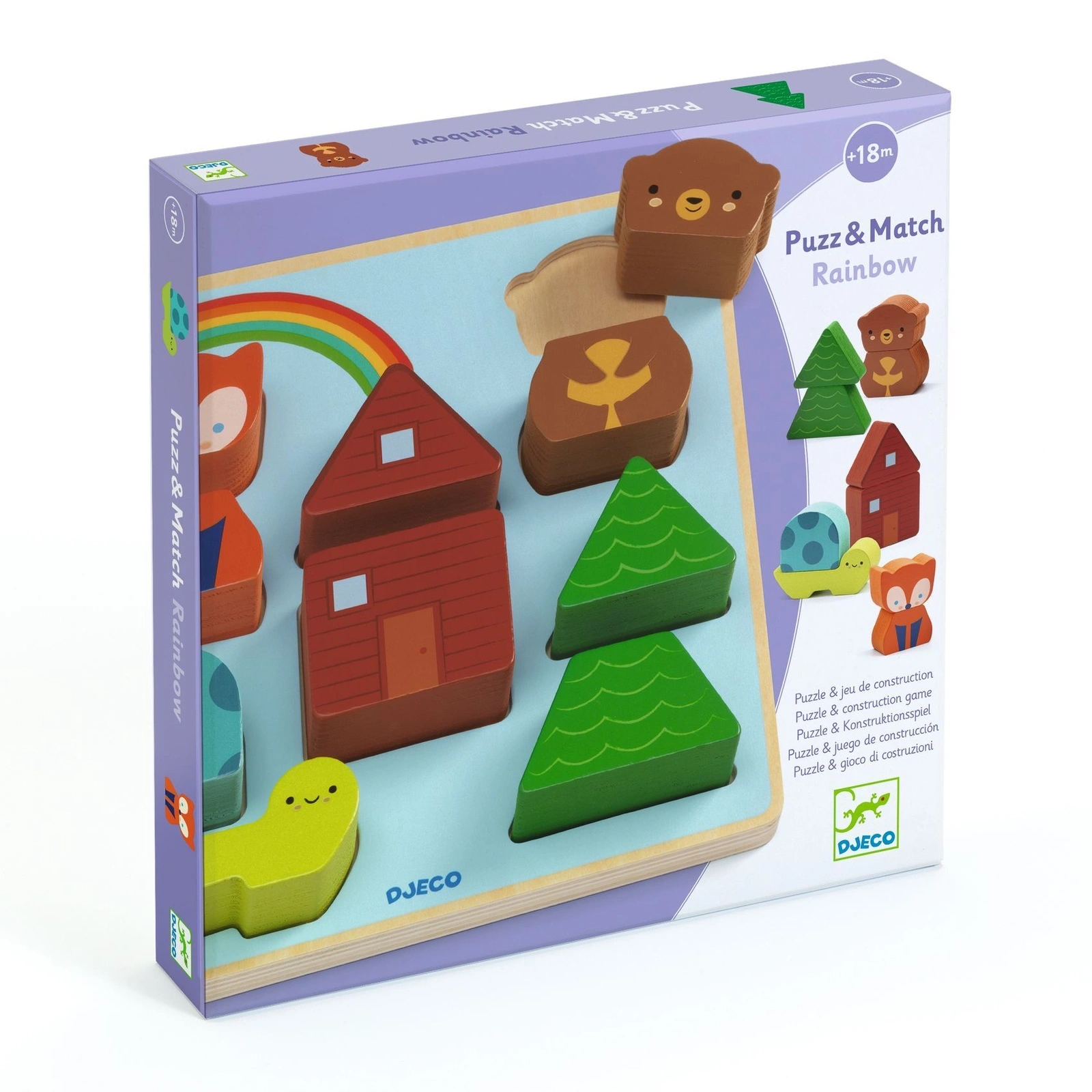 【DJECO智荷】配對木拼圖/森林奇遇