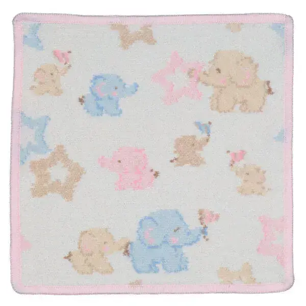 【feiler】可愛大象方巾(25x25) / 粉