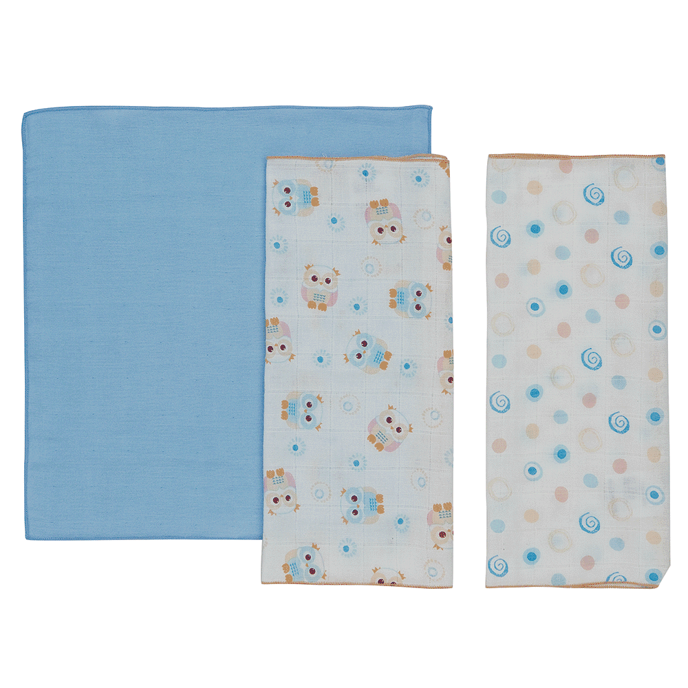 【Baby City娃娃城】超柔紗布手帕3入/4款