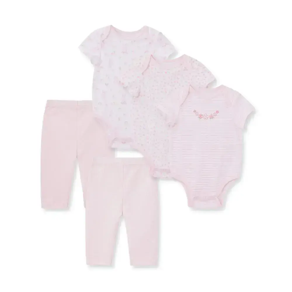 【Little Me】女小兔連身衣/長褲5件組