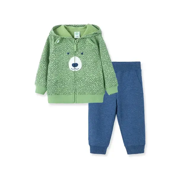 【Little Me】小熊連帽外套 褲子