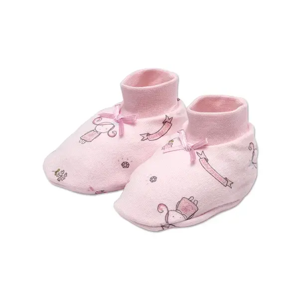 【Baby City娃娃城】美棉腳套／公主粉