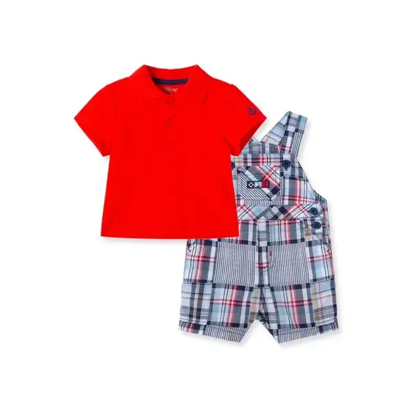 【Little Me】拼接水手上衣/背心褲