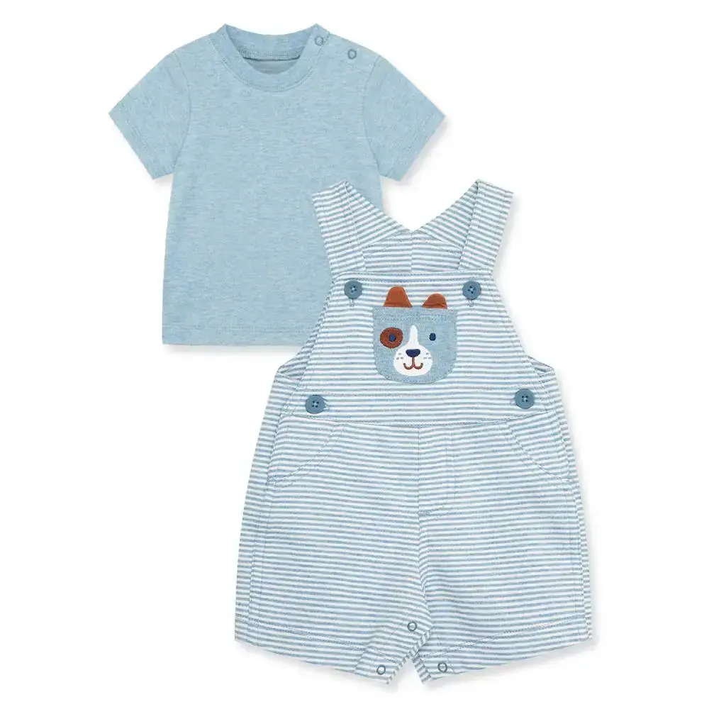 【Little Me】小狗上衣/背帶褲