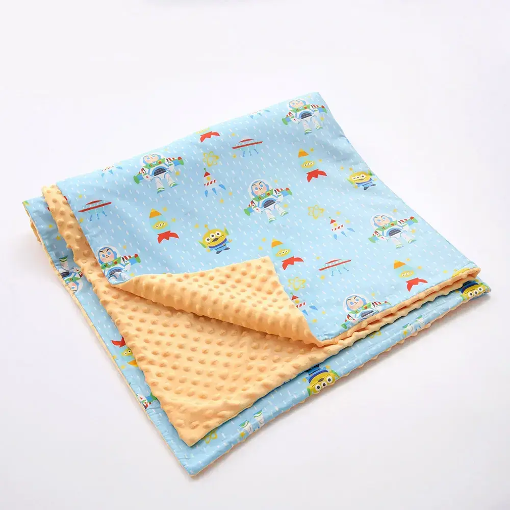 【Baby City娃娃城】巴斯光年造型石墨烯暖豆毯