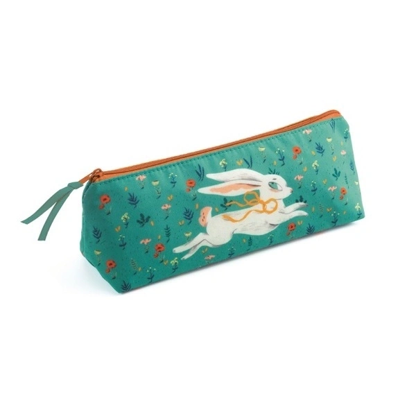 【DJECO智荷】設計文具/跳躍的白兔筆袋