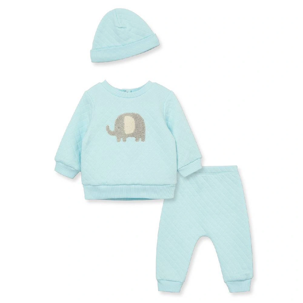 【Little Me】大象長袖上衣/褲子/帽