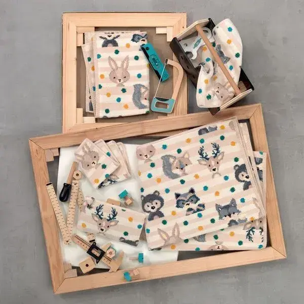 【feiler】林地動物毛巾(37x50)