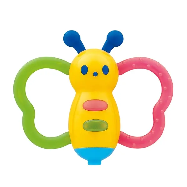 【TOYROYAL樂雅】可消毒小蝴蝶吹笛搖鈴