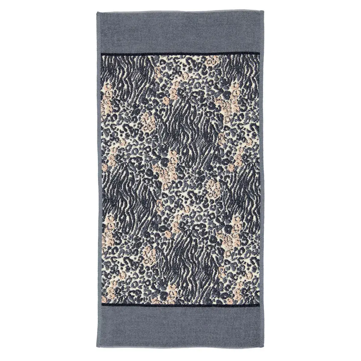 【feiler】狂野豹紋手巾(50x100)/灰
