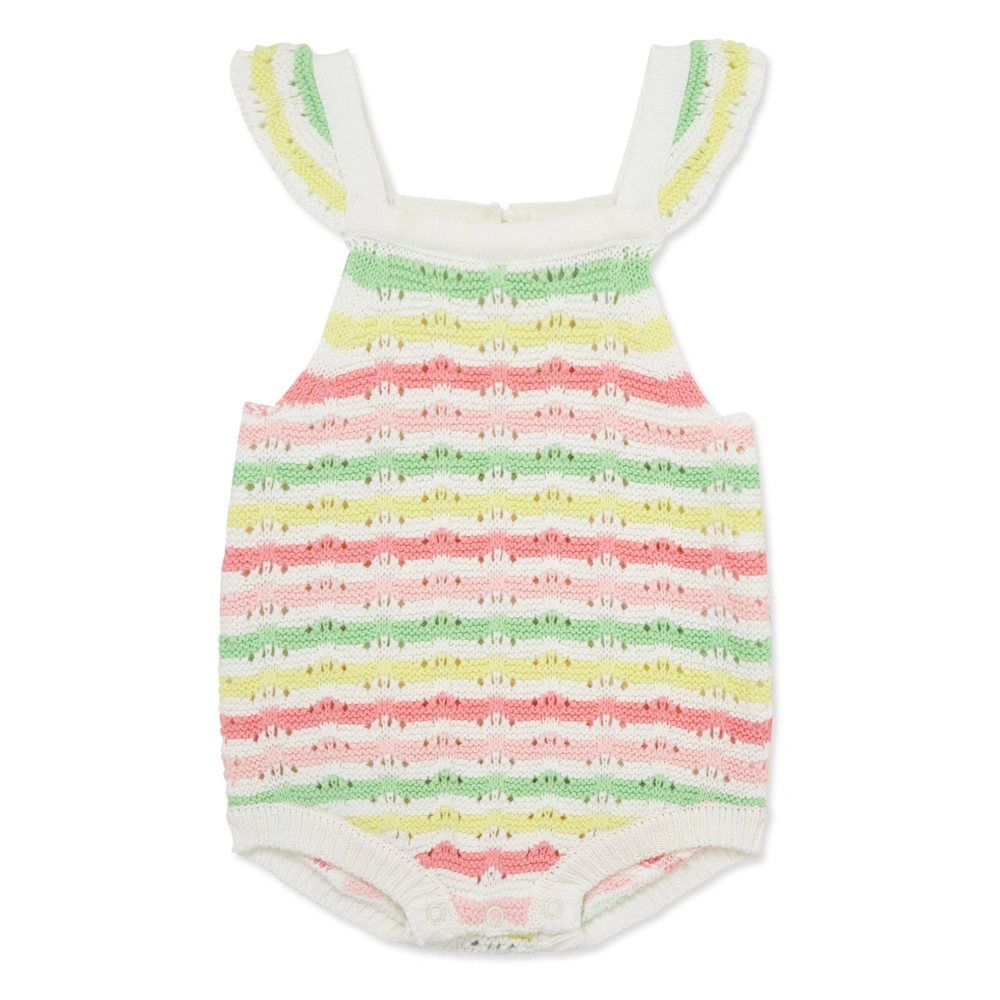 【Little Me】彩虹條紋連身衣