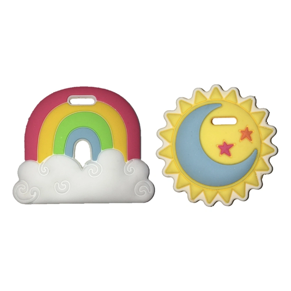 【Silli Chews希莉】迷你咬牙器2入/彩虹太陽