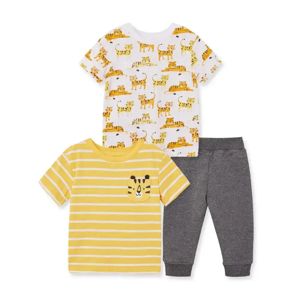 【Little Me】老虎上衣二件/長褲組