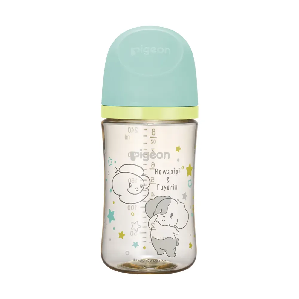 【Pigeon貝親】第三代母乳實感PPSU奶瓶240ml皮皮狗
