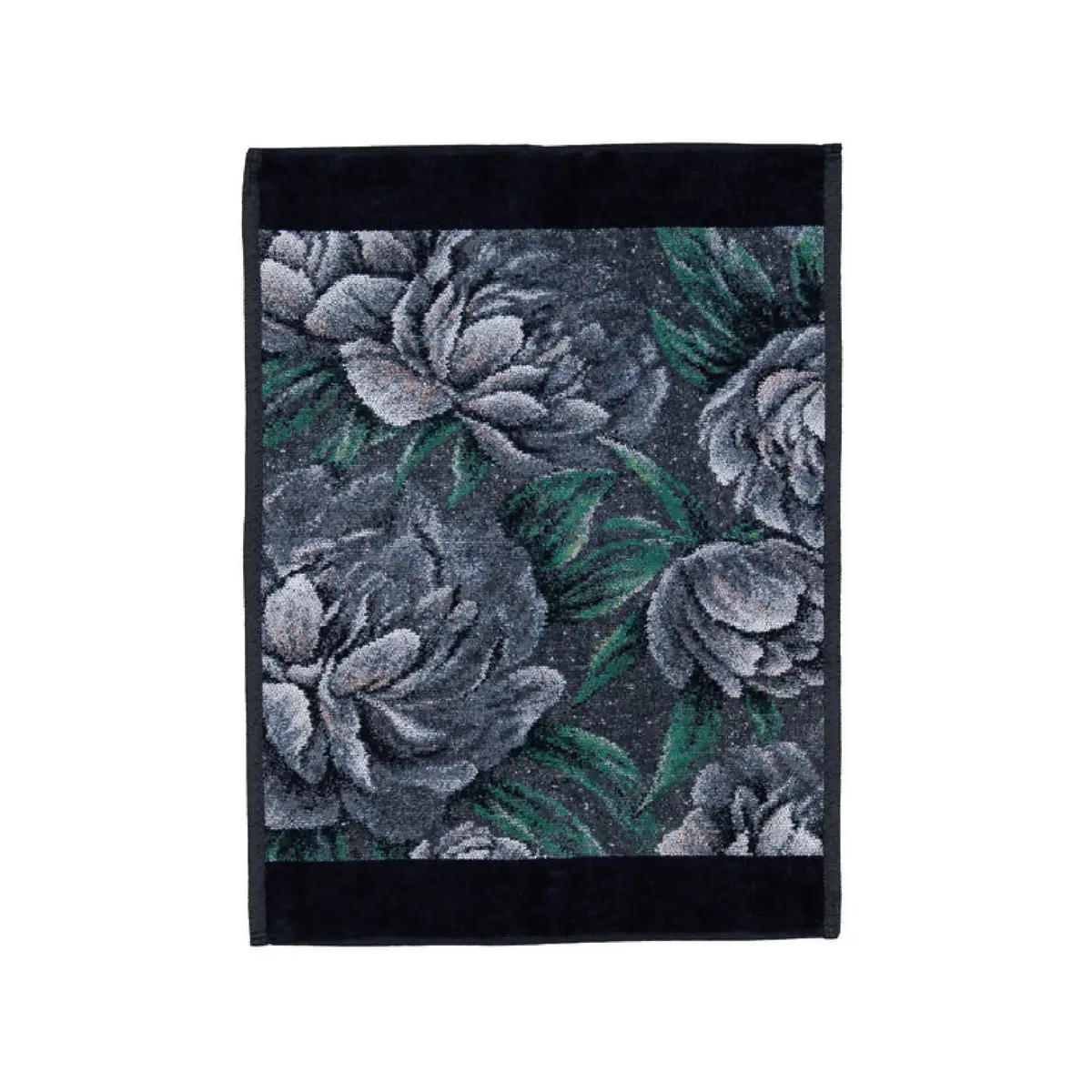 【feiler】黑色牡丹毛巾(37x50)