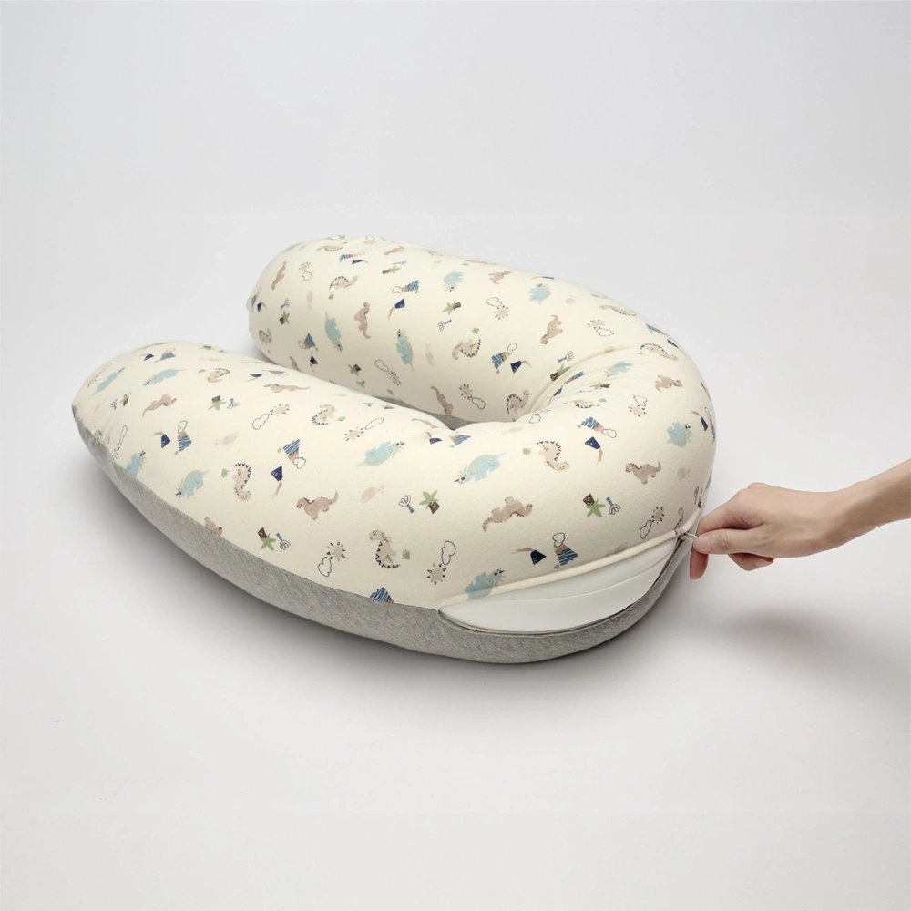 【Baby City娃娃城】抗菌舒眠月亮枕套 (適用doomoo孕婦枕芯)氧化鋅｜孕婦枕｜哺乳枕 /恐龍冒險