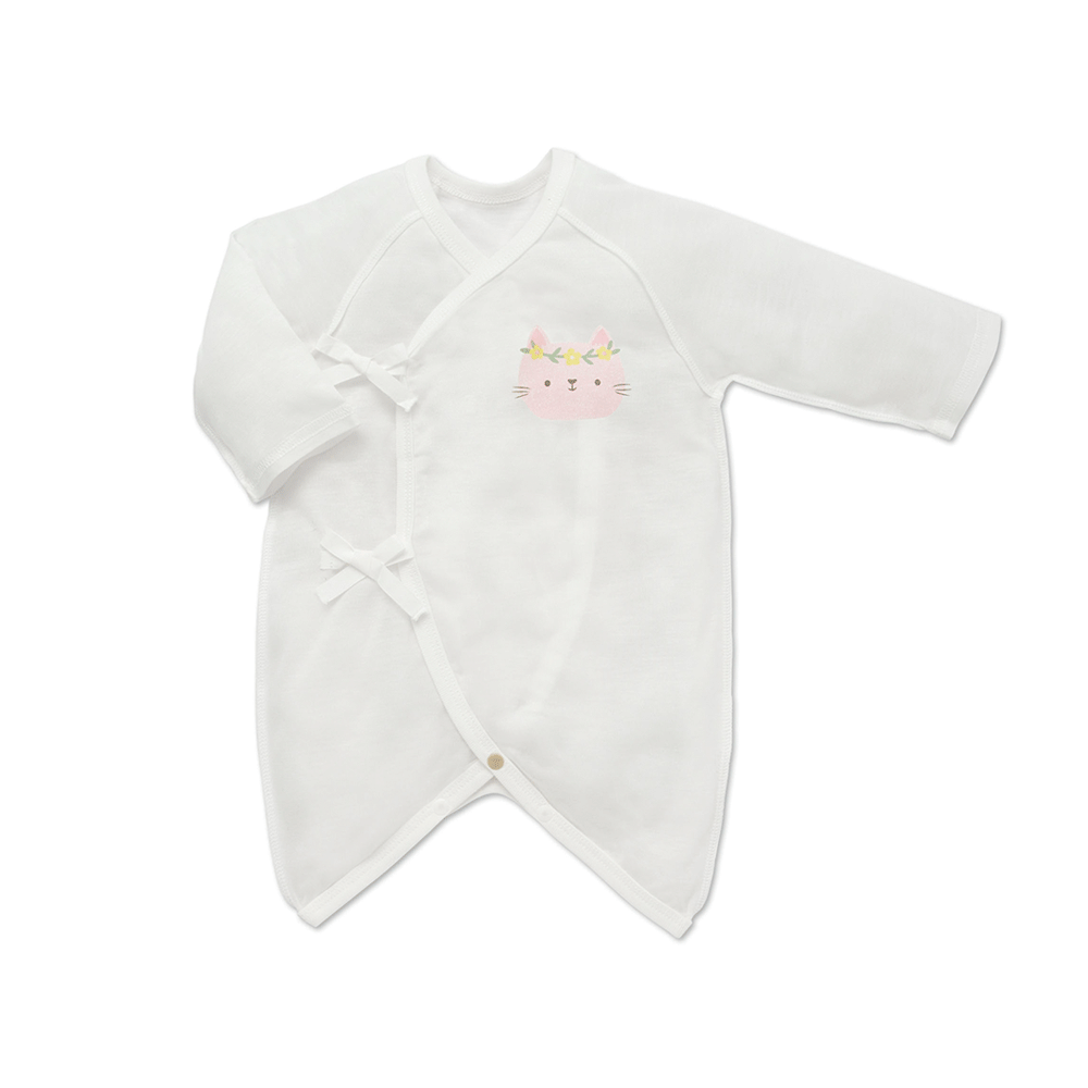 【Baby City娃娃城】天絲長袖初生兔裝｜萊賽爾 新生兒必備 包屁衣 蝴蝶衣 綁帶連身衣 薄款 寶寶衣服 寶寶內著 綁帶式 開扣褲襠 敏感性肌膚適用  MIT 台灣製/可愛動物