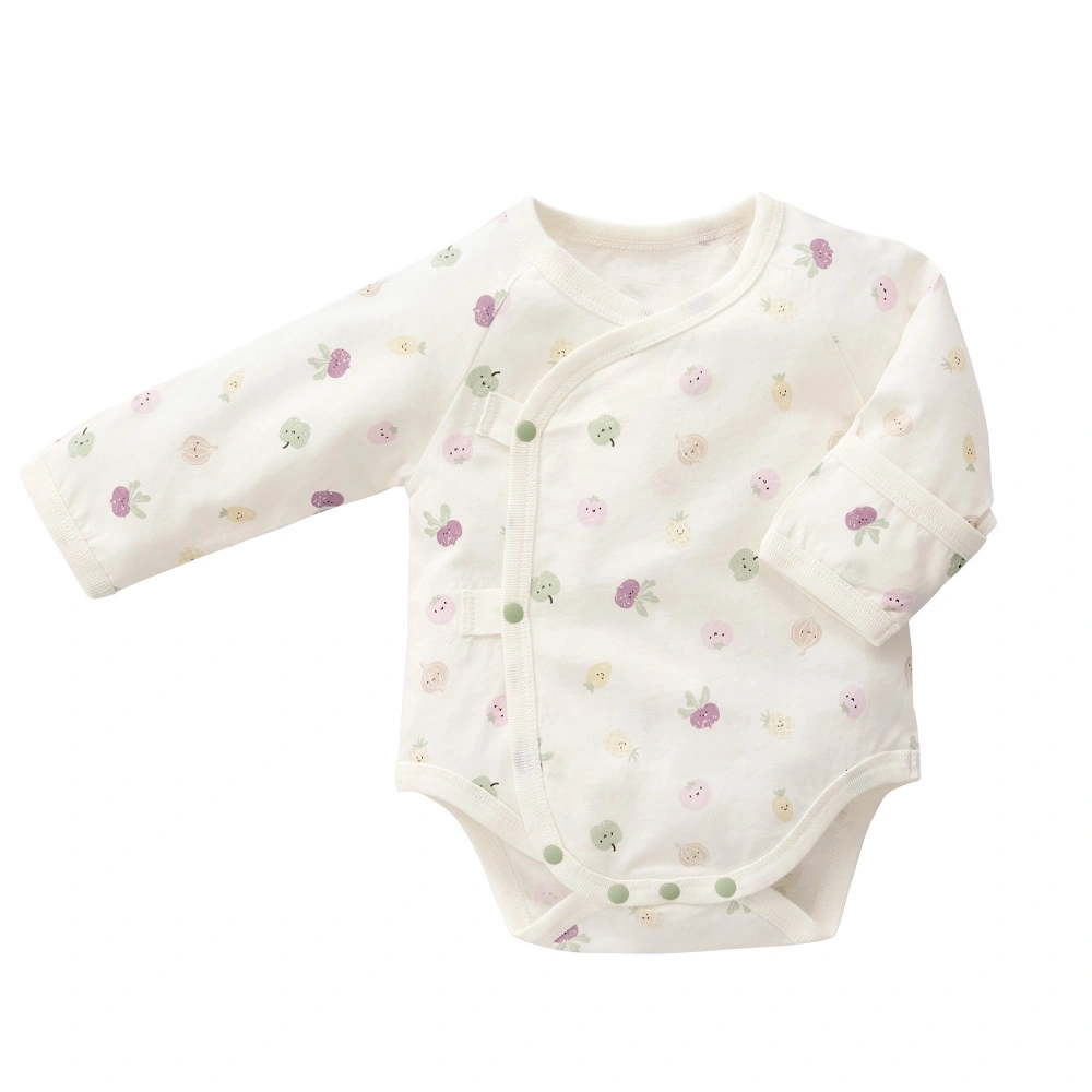 【Baby City娃娃城】有機棉長袖初生連身衣/水果