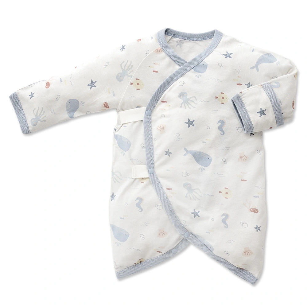 【Baby City娃娃城】石墨烯長袖開釦初生兔裝/海底世界