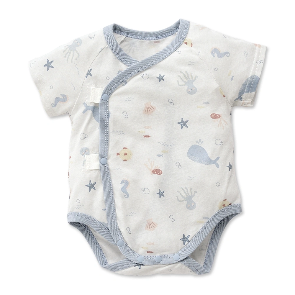 【Baby City娃娃城】石墨烯短袖初生連身衣/海底世界