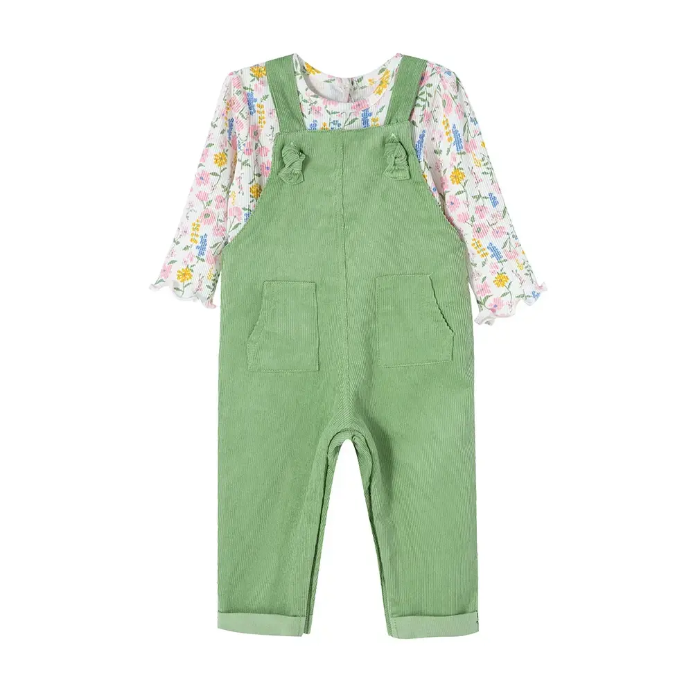 【Little Me】花園吊帶褲組