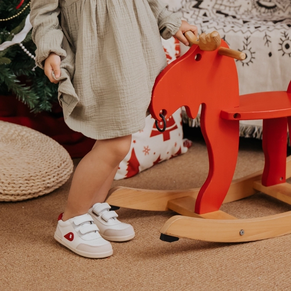 【BOBUX】真皮兒童運動鞋/Champ/粉白紅