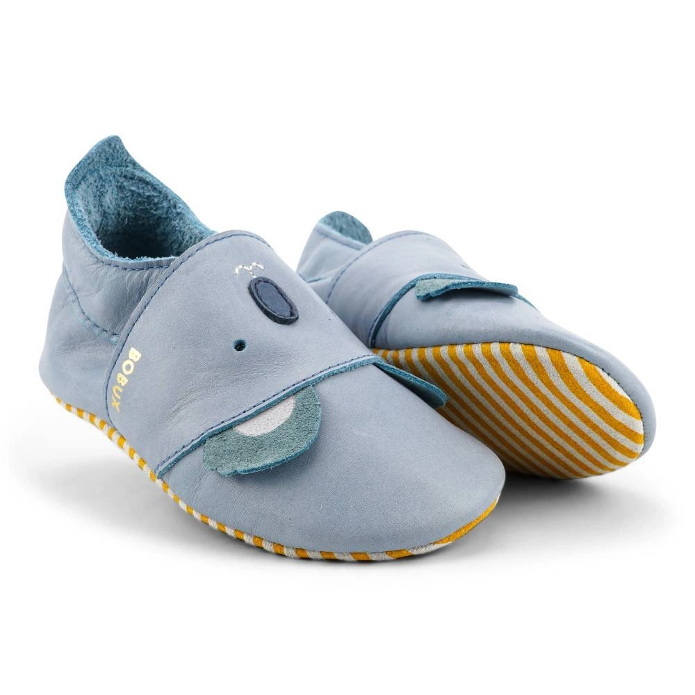 【BOBUX】真皮寶寶成長鞋/無尾熊/石灰藍