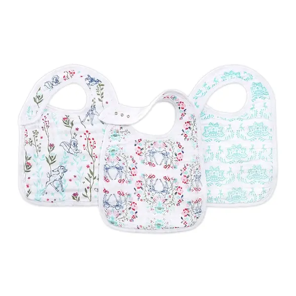 【Aden & Anais】經典圍兜3入/小鹿斑比