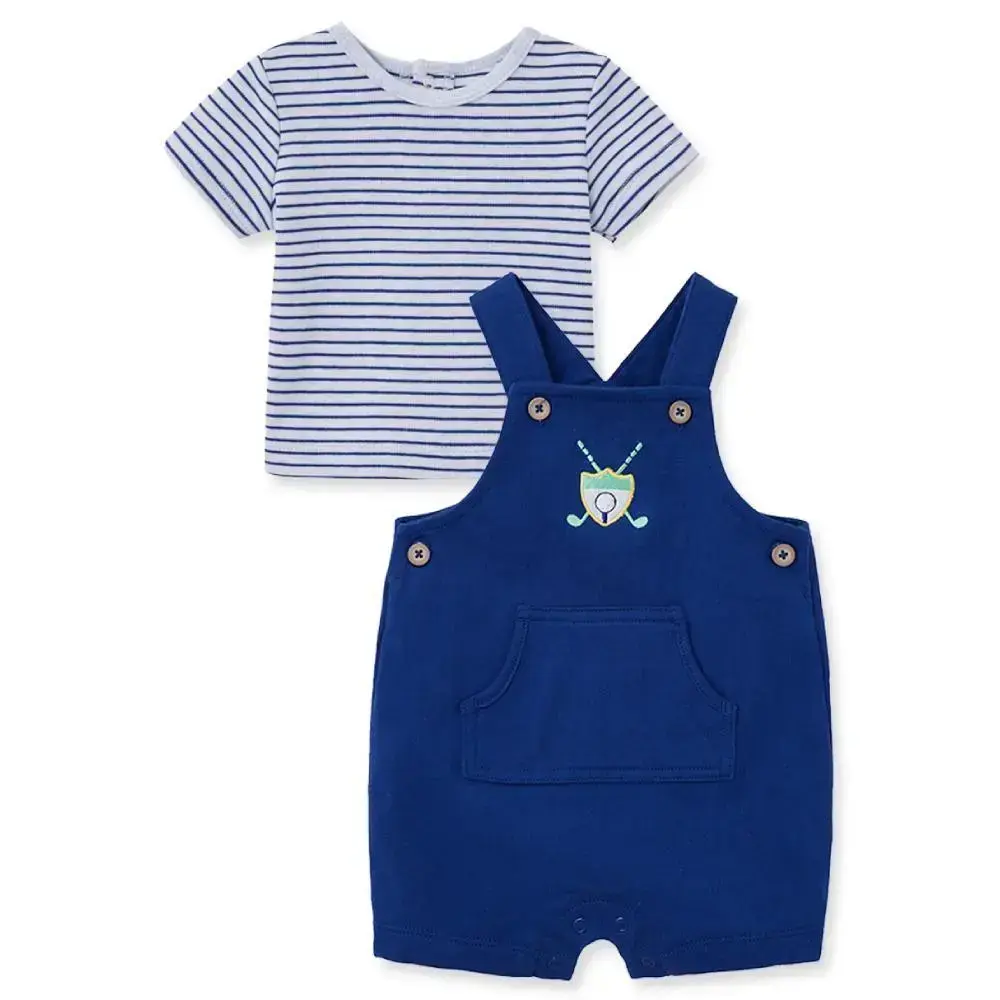 【Little Me】高爾夫俱樂部上衣/背帶褲