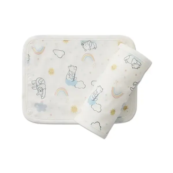 【Baby City娃娃城】維尼造型口水巾 胸巾三入組