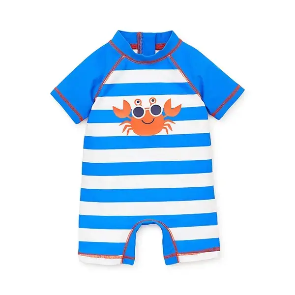 【Little Me】螃蟹連身防護泳裝