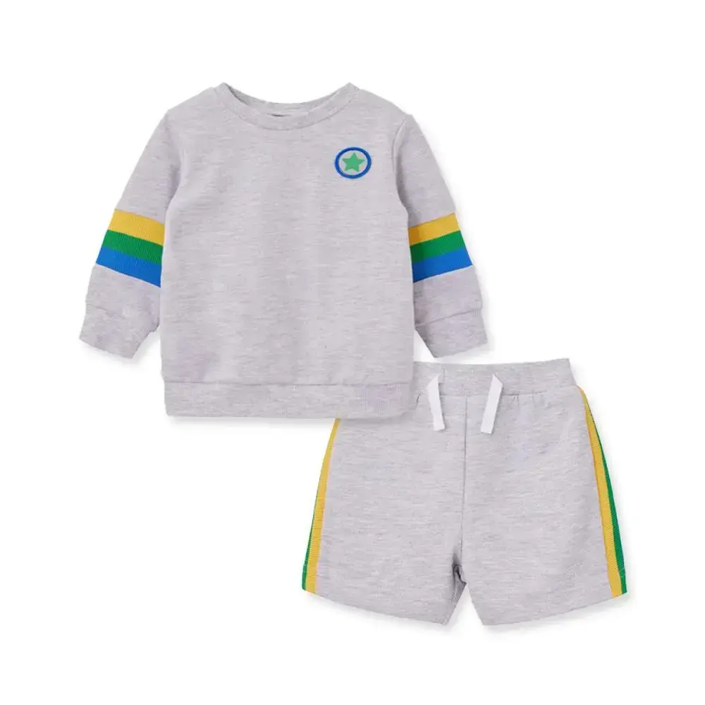 【Little Me】競技運動上衣/短褲二件組