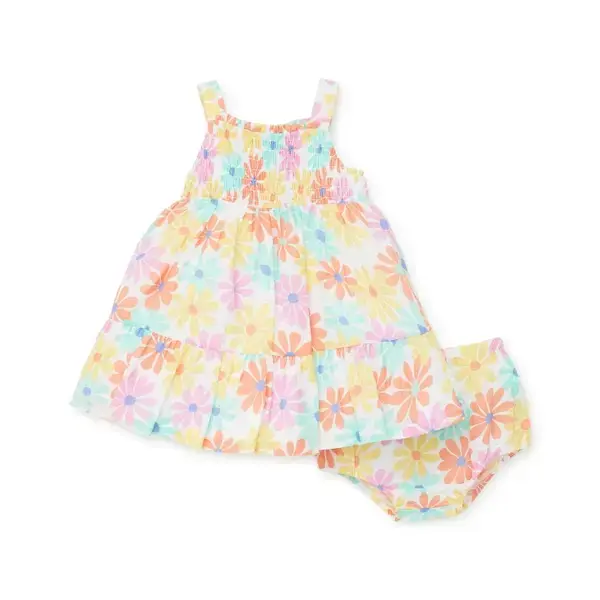 【Little Me】雛菊背心洋裝