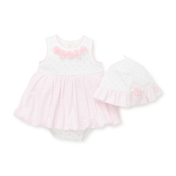 【Little Me】甜心帶裙連身衣/帽子