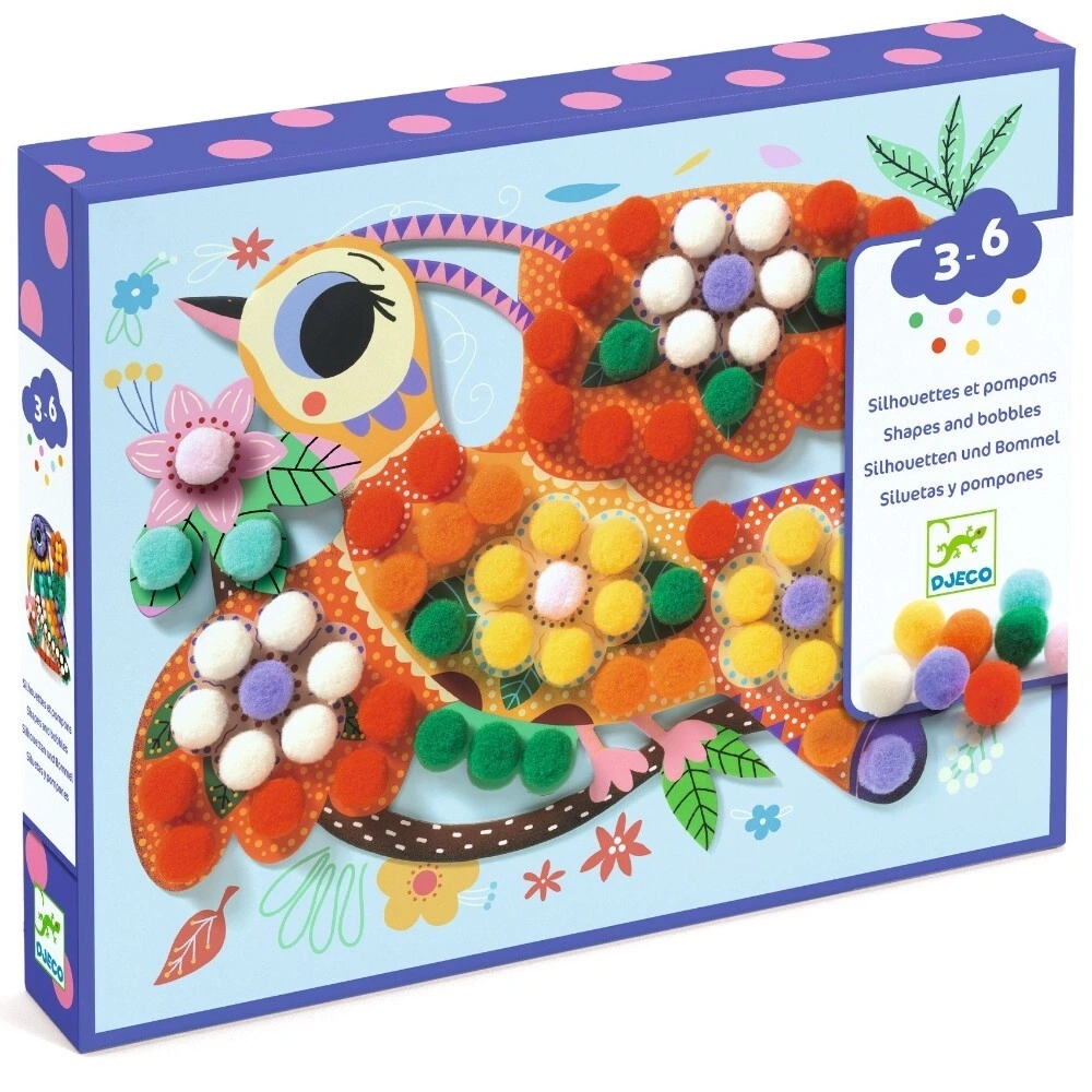 【DJECO智荷】黏貼藝術/彩虹鳥