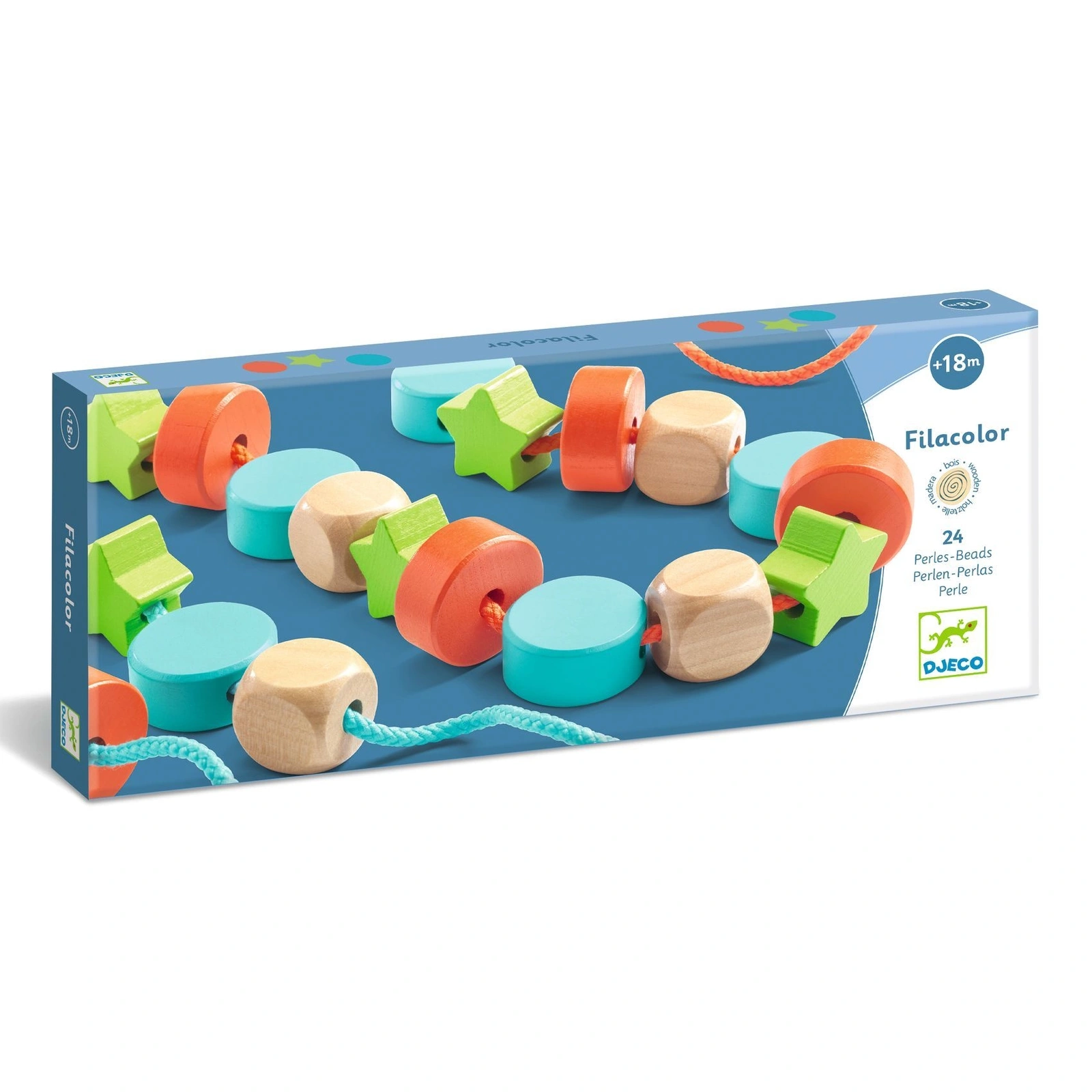 【DJECO智荷】穿線遊戲/幾何形狀串珠