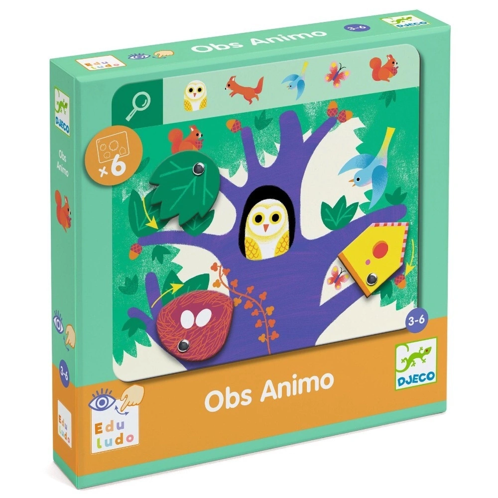 【DJECO智荷】幼兒遊戲/可愛動物找找卡