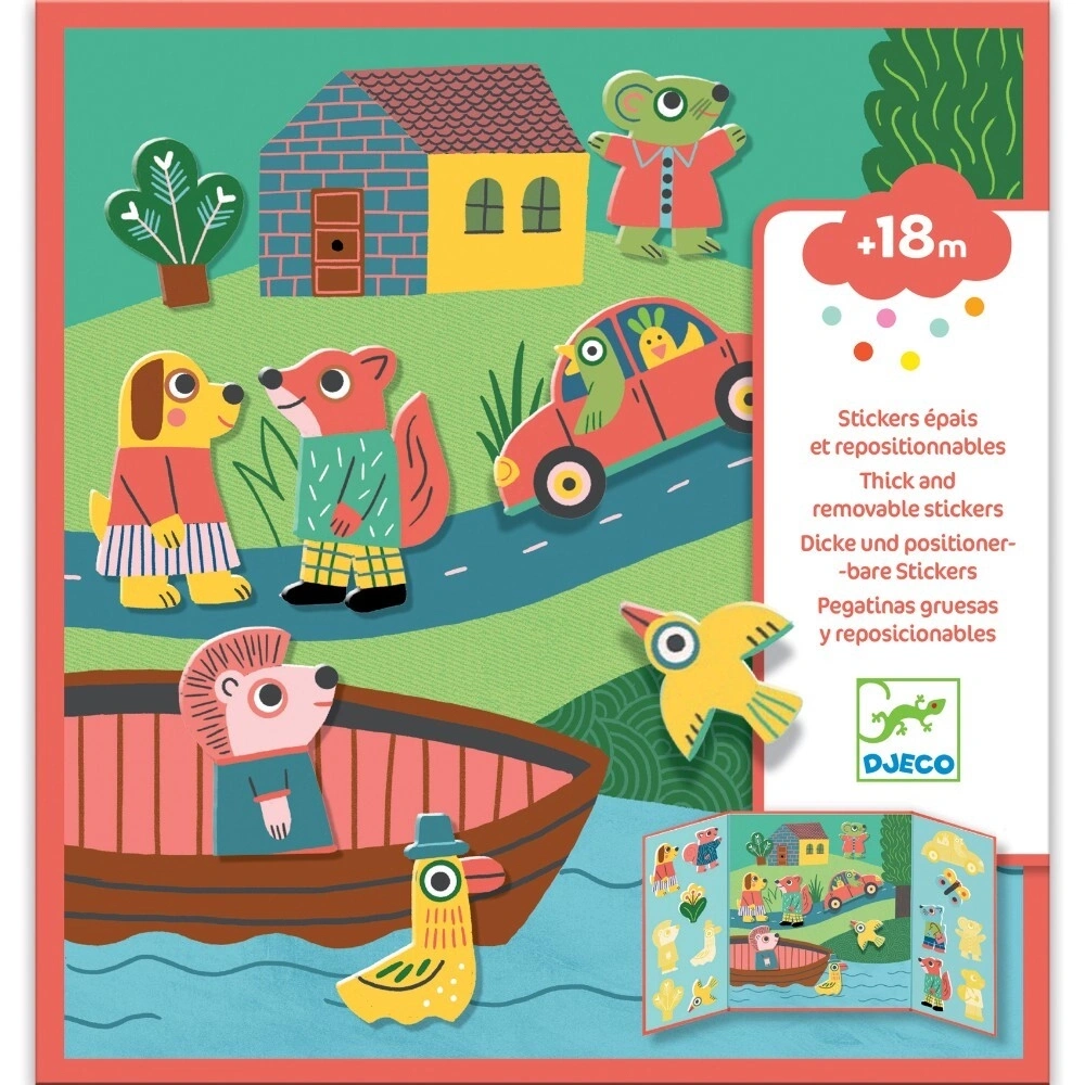 【DJECO智荷】黏貼藝術/河邊小屋