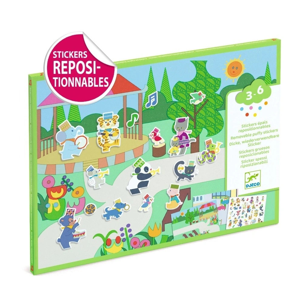 【DJECO智荷】故事貼紙/動物樂隊