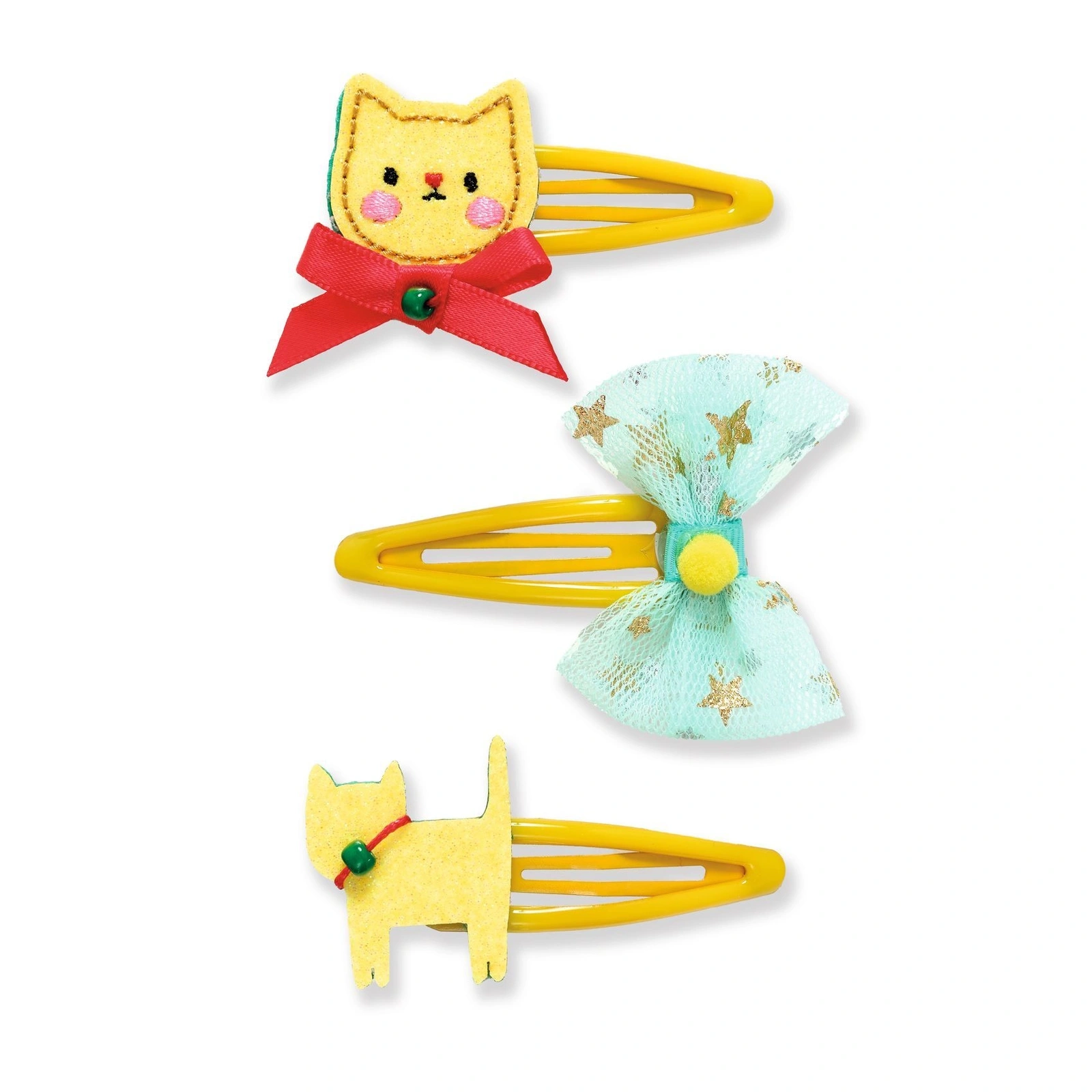 【DJECO智荷】飾品/貓咪樂園髮夾(黃)