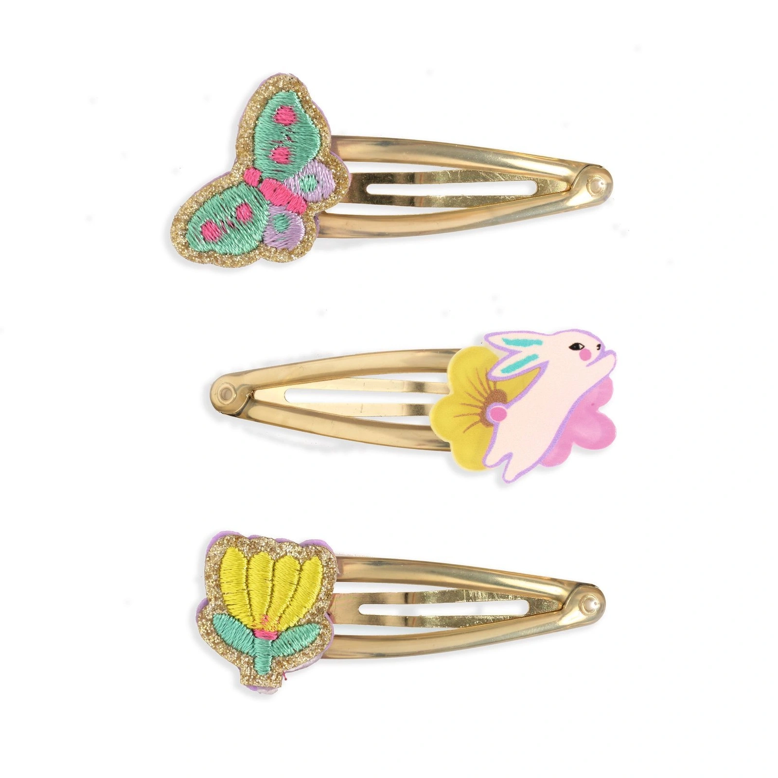 【DJECO智荷】飾品/花園童話髮夾(金)