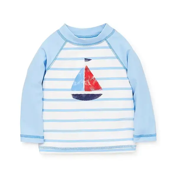 【Little Me】帆船長袖防護泳衣