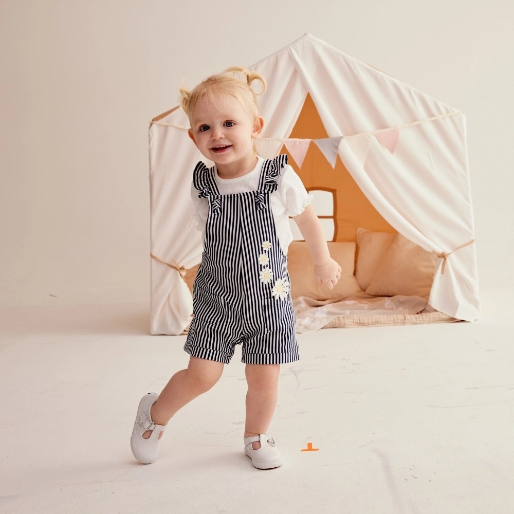 【Little Me】雛菊吊帶褲套裝