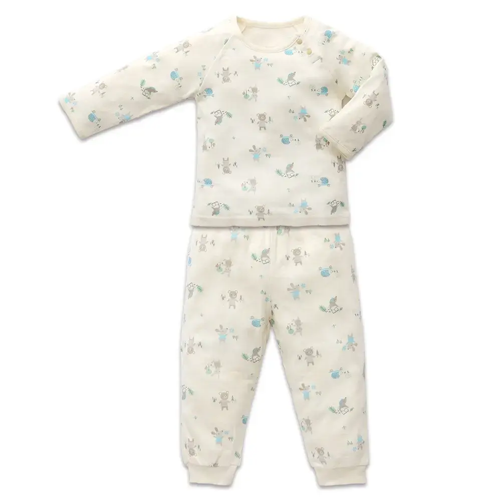 【Baby City娃娃城】美棉長袖肩開套裝/童樂會