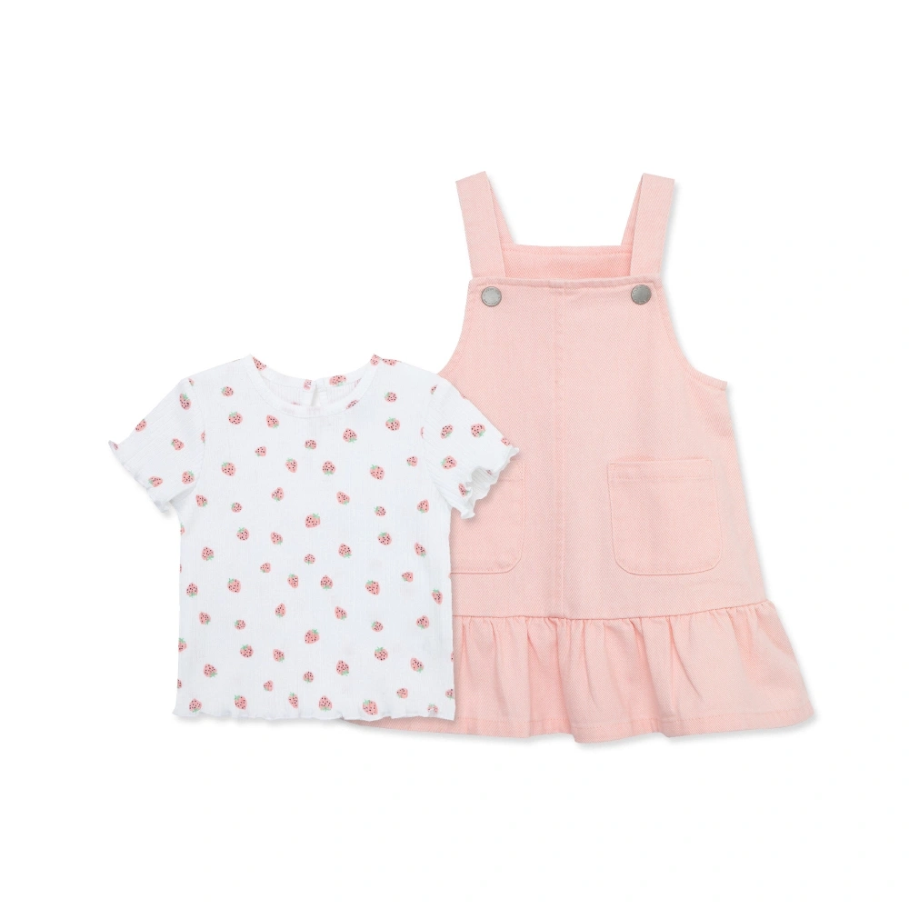 【Little Me】草莓吊帶裙套裝