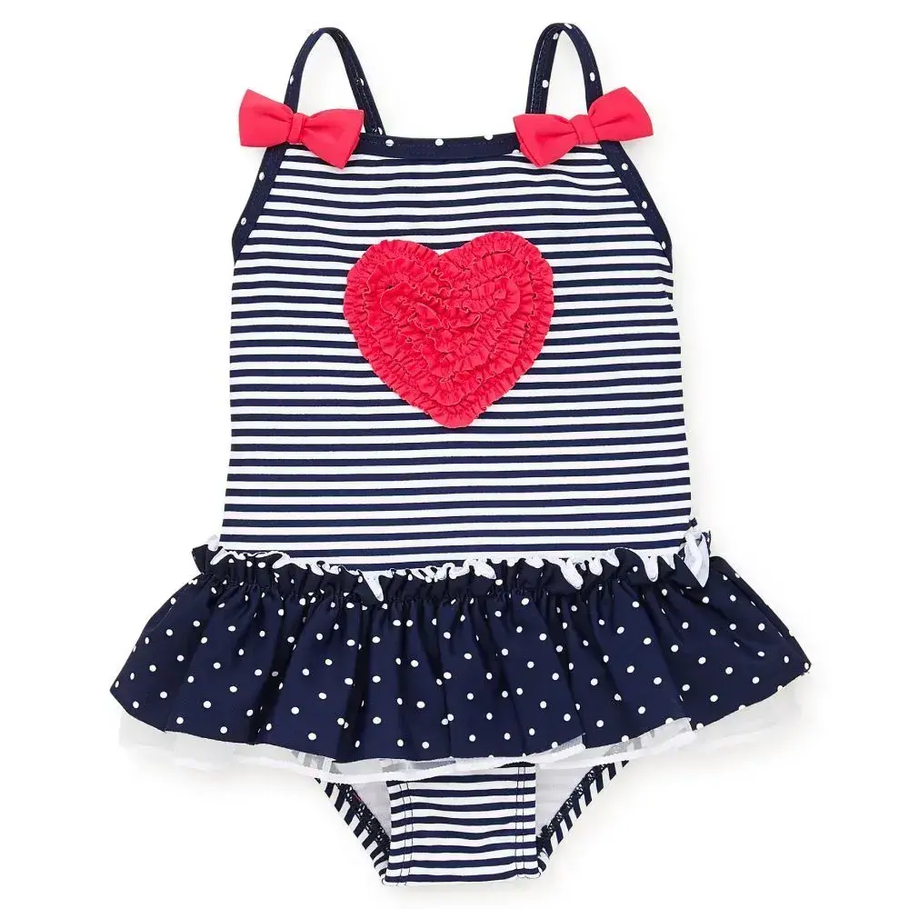 【Little Me】愛心防護泳裝