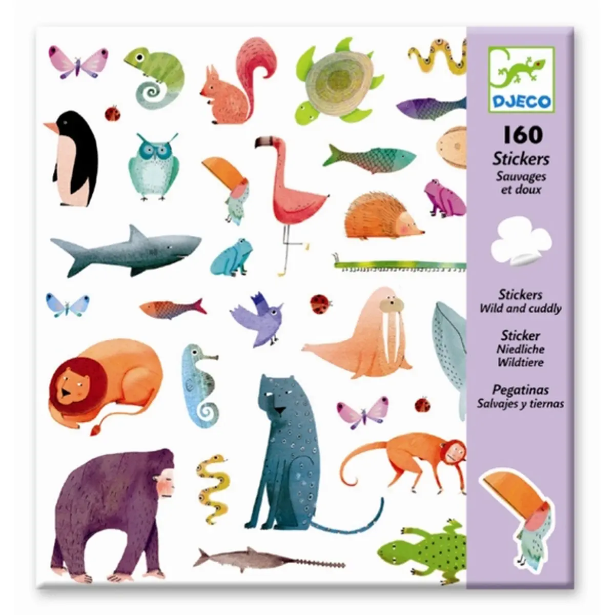 【DJECO智荷】貼紙系列/動物遊行