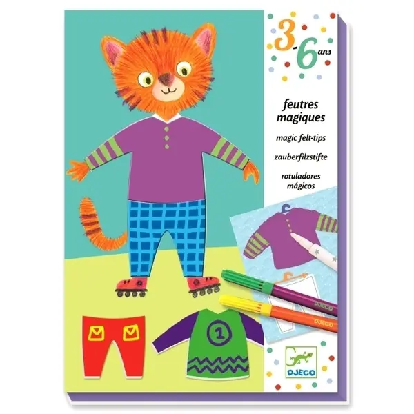 【DJECO智荷】神奇彩色筆/貓咪艾略的新衣