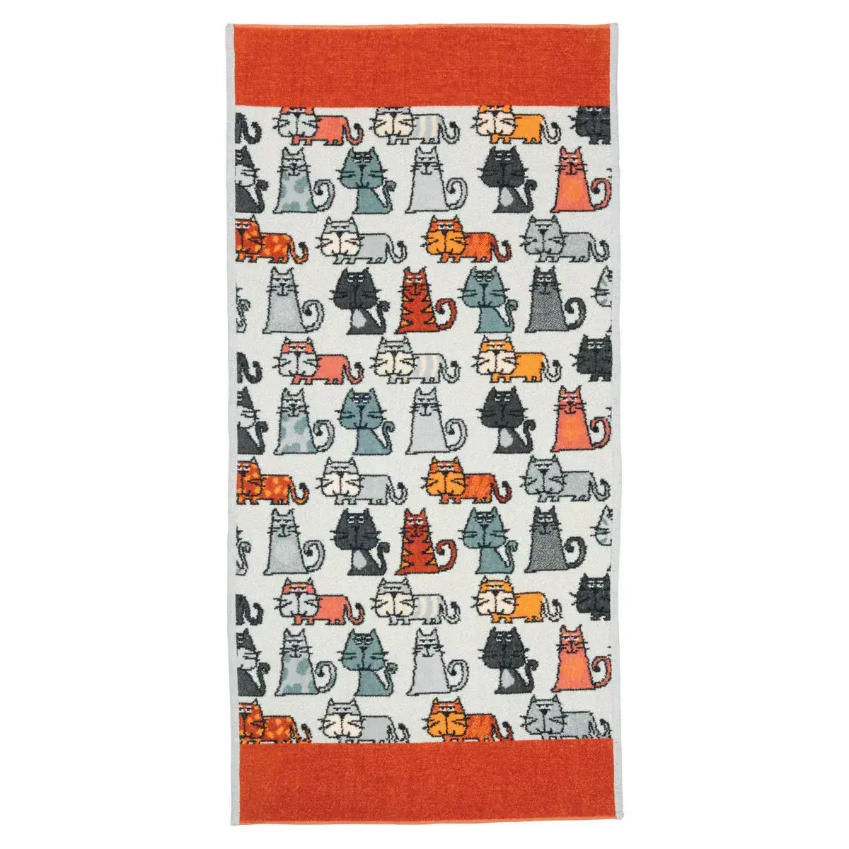 【feiler】高冷貓咪手巾(50x100)/橘