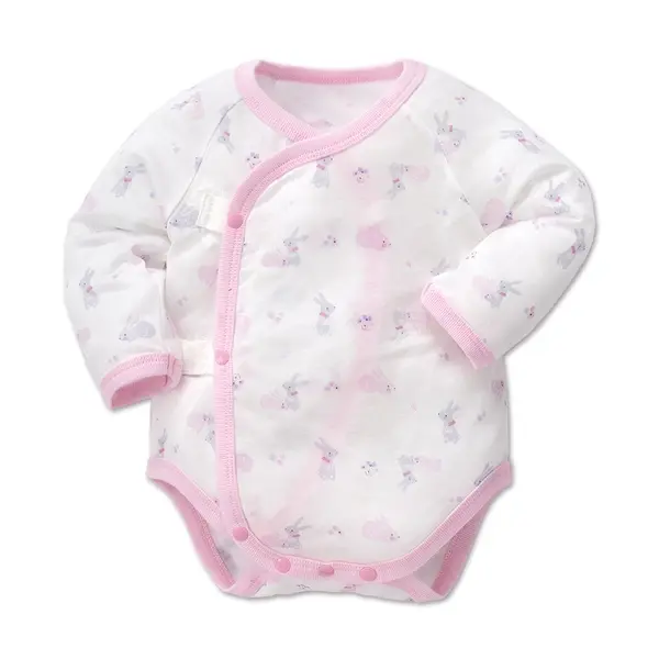 【Baby City娃娃城】長袖初生連身衣/粉兔